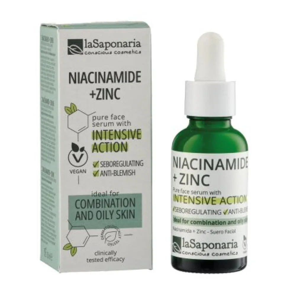 laSaponaria Gesichtsserum - Niacinamid-Zink (30 ml)