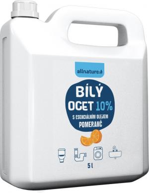 Allnature Weißer Essig 10% mit Orangenduft 5000 ml