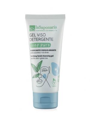 Deep Pure BIO Facial Cleansing Gel (100 ml) - geeignet für Mischhaut und fettige Haut