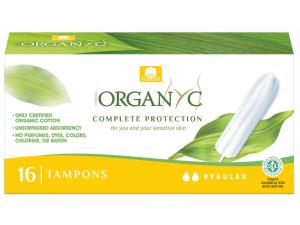 Tampons Regular (16 Stück) - 100% Bio-Baumwolle, 2 Tropfen