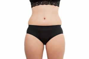 Menstruationshöschen Schwarz Bikini - Medium Schwarz - htr. und leichte Menstruation (S)