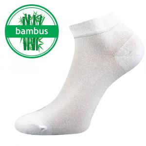 Bambussocken niedrig weiß