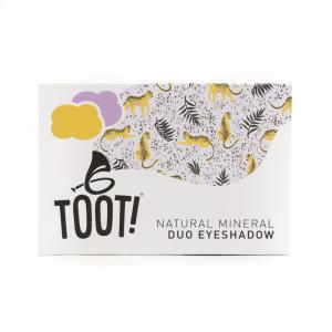 Mineral-Lidschatten Duo Goldgelb und Violett - Cheetah (4,6 g) - sanft zu empfindlicher Haut