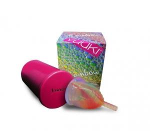 Rainbow Menstruationstasse - Small Soft - inkl. Sterilisationsbecher