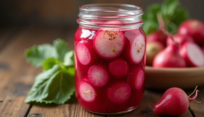 Wie man fermentierte Radieschen einfach und schnell zubereitet