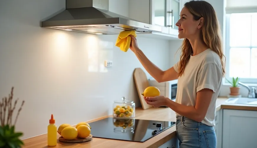 Wie man eine Dunstabzugshaube reinigt und ihr Glanz zurückgibt, ohne Chemie und Stress