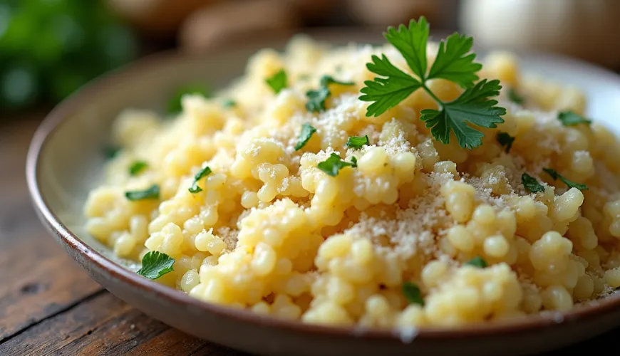 Blumenkohlrisotto ist das ideale Gericht für einen gesunden Lebensstil.
